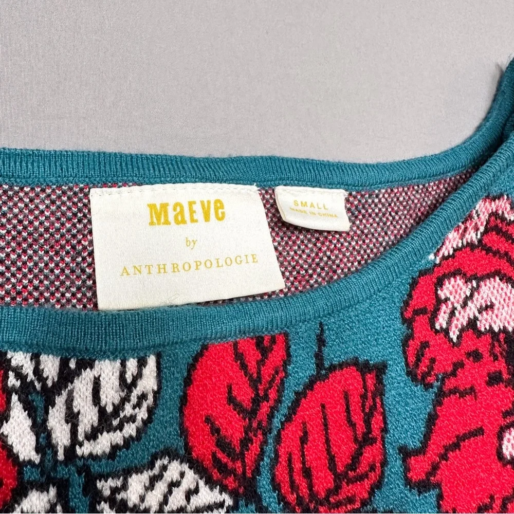 Anthropologie MAEVE Allison rose sweater dress, S. - Picture 7 of 9